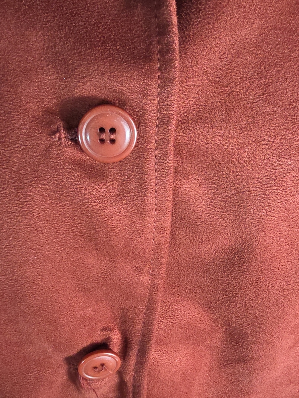 Koret Rust Orange Button-Front Blazer Jacket - Picture 3 of 8